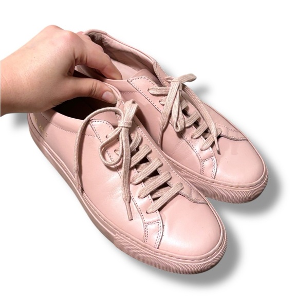Common Projects Italy Achilles Blush Pink Women's Leather Sneakers Size 35 - Picture 8 of 11